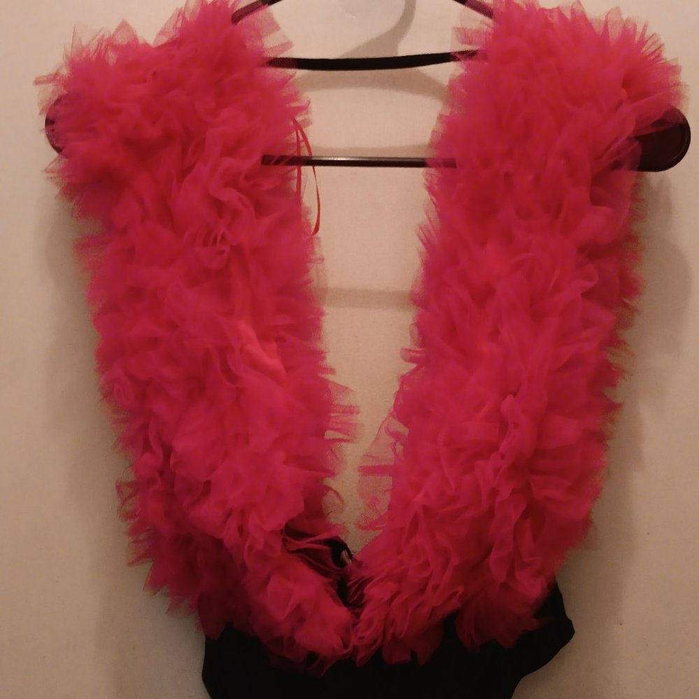 Hot Pink Tulle Bodysuit